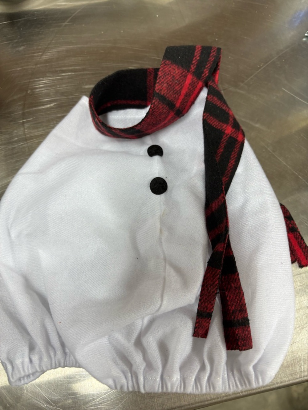 Porch goose Christmas outfit snowman with hat